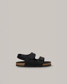 Sandalias Planas Foot Bed,NEGRO